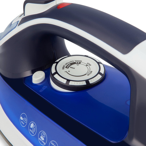 Plancha a vapor Winco W34 con suela antiadherente 220V