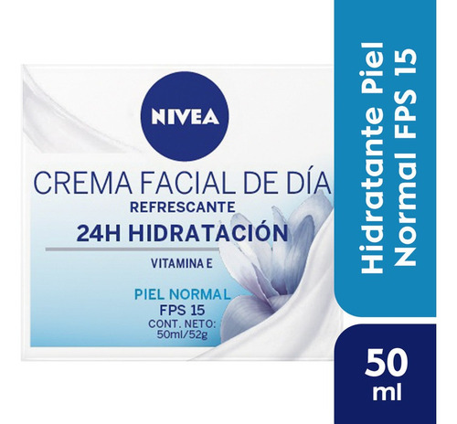 Crema Facial Nivea Hidratante Piel Normal Fps15 Dia X 50 Ml