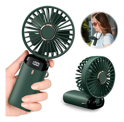 ~? Portátil De Mano Personal Recargable Ventilador Led Panta