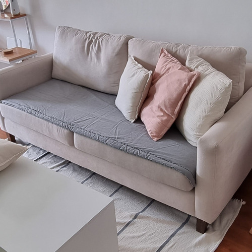 Pillow Manta Protector Cubre Asiento Sillon Tusor 2 Cuerpos
