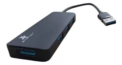 Adaptador Hub Star Tec ST-HU-19 con 4 puertos USB 3.0