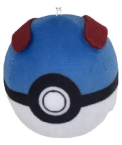 Pokémon Pokebola Great Ball Pelúcia 8cm Pikachu Bulbassauro