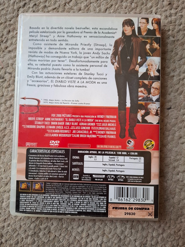 Dvd El Diablo Viste A La Moda (the Devil Wears Prada) (2006) (Usado)