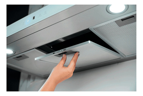 Coifa De Parede Fischer Infinity Vidro 90cm Dig Touch Branco