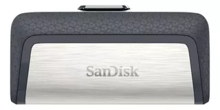 Pendrive SanDisk Ultra Dual Drive Type-C 32GB 3.1 Gen 1 negro y plateado