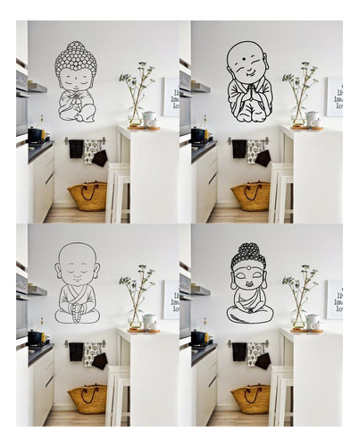 Vinilos Decorativos Budita Little Buda Yoga Varios Modelos