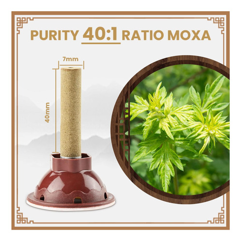 7 Años Y Palo Moxa Puro Para Moxibustion Ai Ye Chino Moxa 1