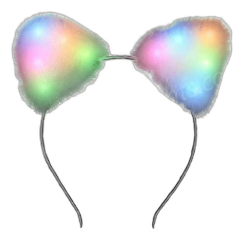 Accesorio Disfrace - Soft Furry Light Up Cat Ears Kitty Head