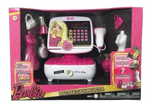 Barbie Caja Registradora Boutique Cash Register Klm Bbcr3