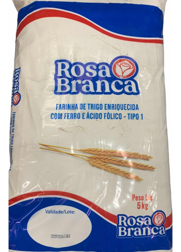 Farinha De Trigo Tipo 1 Especial  Rosa Branca  5kg
