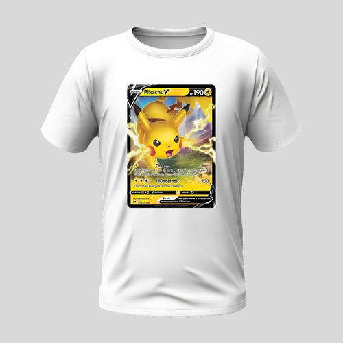 Playera Estampado De Moda Anime Pokemon Pikachu