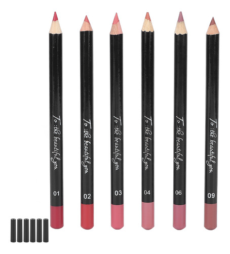 6pcs Lip Lip Liner Profesional Imploude Matte Lip Pencil Lip
