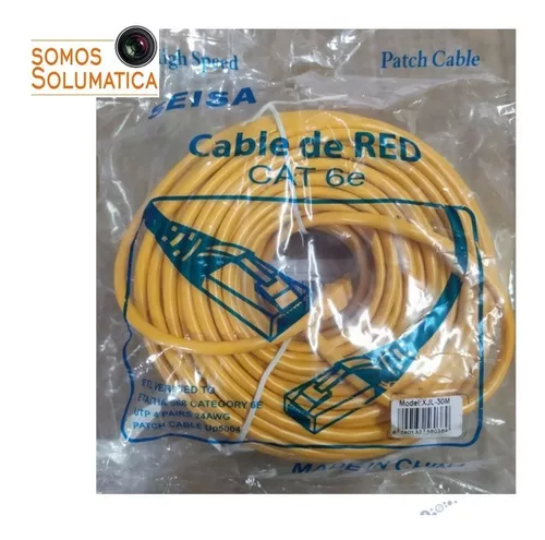 Cable Red Lan Ethernet Internet Cat 6e Alta Velocidad 3 Mts SEISA