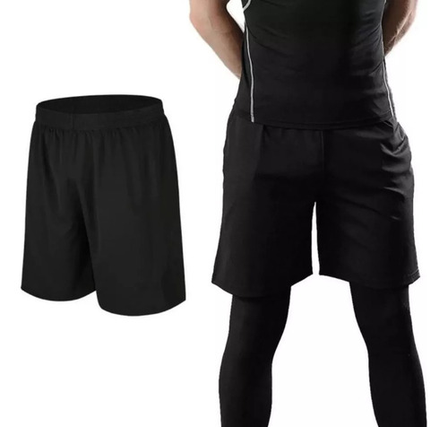 Short Cómodo Suelto Con Bolsas Ejercicio Correr Gym Rw Roy
