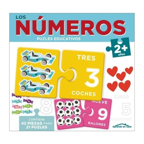 Puzzles Educativos Los Numeros Aprendo En Casa 42 Piezas