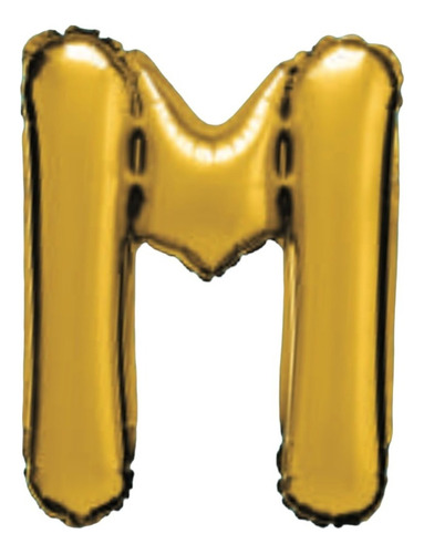 Balão Metalizado Números Letras 70 Cm Dourado Prata Rose Cor M dourado