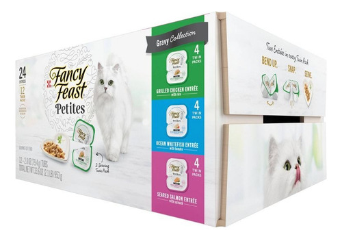 Comida Húmeda Gatos Fancy Feast Petites Gravy-12pz-24entrees