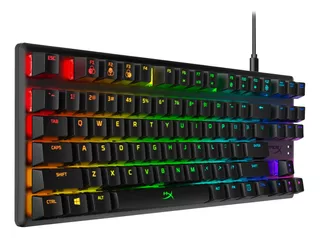 Teclado Alloy Origins Core Hyperx Ingles Hx Aqua Gaming Rgb Color del teclado Negro Idioma Inglés US