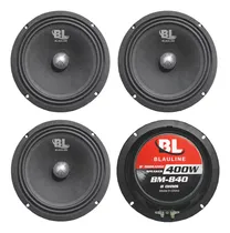 Comprar 4 Parlantes 8 Midbass Woofer Medio Blauline 840 400w A Cjf