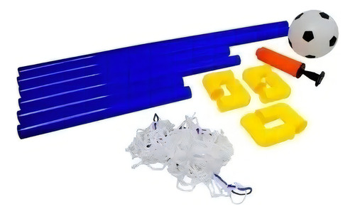 Conjunto de arco de futebol infantil com inflador e bola para crianças