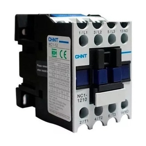 Contactor 12a 220vac, 3p + No, Ul Chint