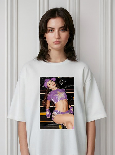 Remera Unisex Emilia Mernes Violeta Personalizada Algodón