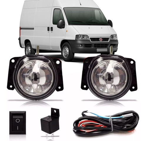 Kit Farol Milha Ducato Boxer Jumper 05 06 07 08 09 10 11 12.