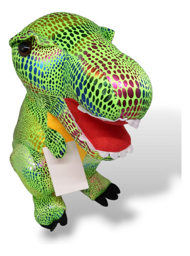 Tirano Rexito Tierno Peluche Dinosaurio 30cm Verde