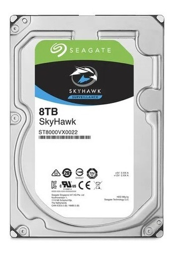 Disco duro interno Seagate SkyHawk ST8000VE001 8TB negro