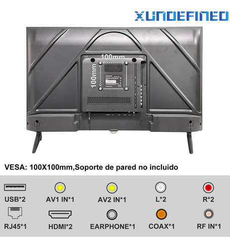 Pantalla De Tv Inteligente Xundefined De 40 Pulgadas Con Pro