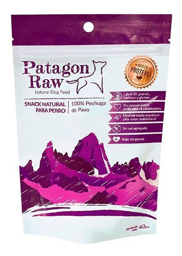 Snack Patagon Raw Pechuga De Pavo 40 Gr