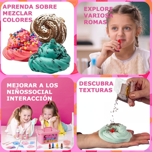 Kit De Slime De Helado, Increíble Kit Para Hacer Slime De He