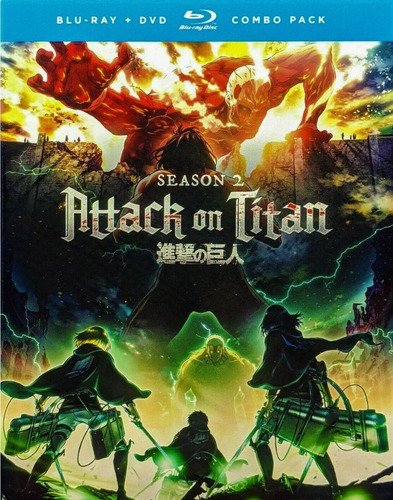 Ataque A Los Titanes Temporada 2 Dos Serie Dvd + Blu-ray