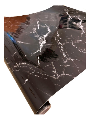 Vinilo Rollo Adhesivo Pvc Contact Simil Marmol Blanco