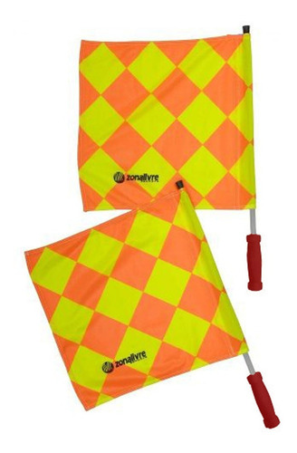 Imagem 1 de 1 de Bandeira Juiz Acessórios Para Arbitros Zona Livre Par