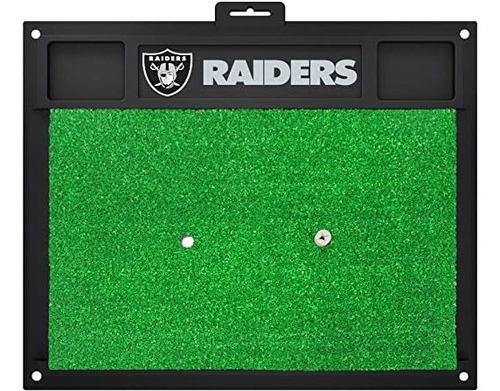 Fanmats 15471 Nfl - Las Vegas Raiders Golf Golpear Mat, Negr