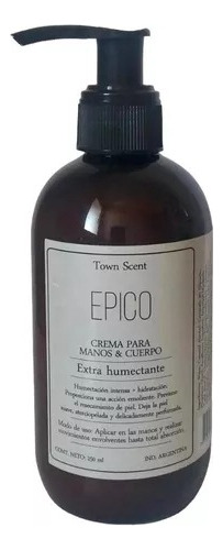 Crema Para Manos Y Cuerpo Town Scent Epico Humectante X250m 