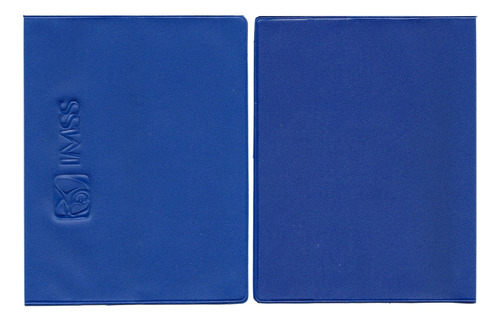 20 Forro Vinil Tarjeton Seguro De 14.8x23.1cm Azul Grabado