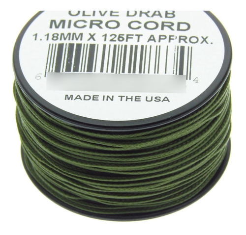 Rg1280 Rollo Parachute Cord Paracord Micro Cord Olivo