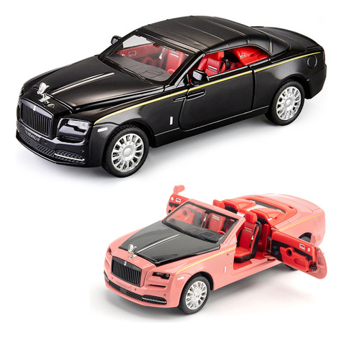 Rolls Royce Dawn 1/32 Miniatura Metal Coche Con Luz Y Sonido