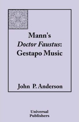 Libro Mann's Doctor Faustus - John P Anderson