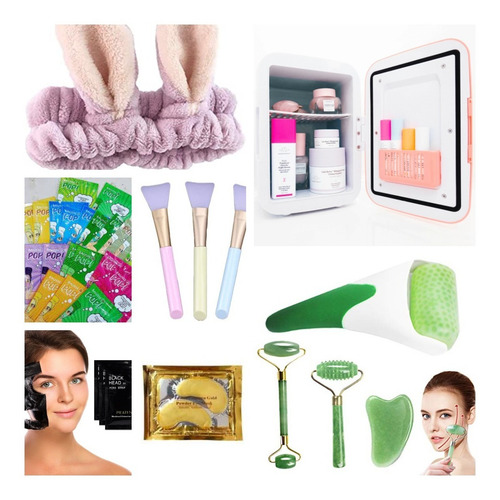 Imagen 1 de 10 de Mega Kit De Skin Care 50 Productos De Cuidado Facial Spa