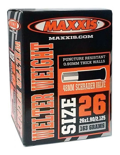 Camara Bici Maxxis 26x1.90/2.20 Valvula Schrader-full Salas Tipo de válvula Schrader