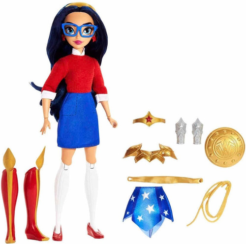 Imagem 2 de 10 de Boneca Dc Mulher Maravilha 2 Em 1 - Super Hero Girls Mattel