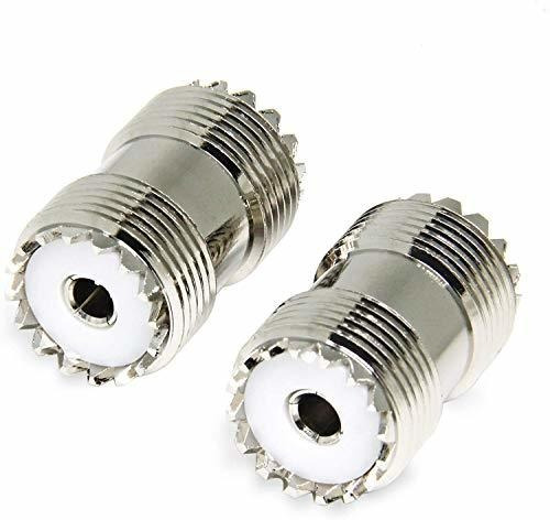 Uhf Barril Conector 10 Paquete Pl259 Acoplador Vhf Fema...