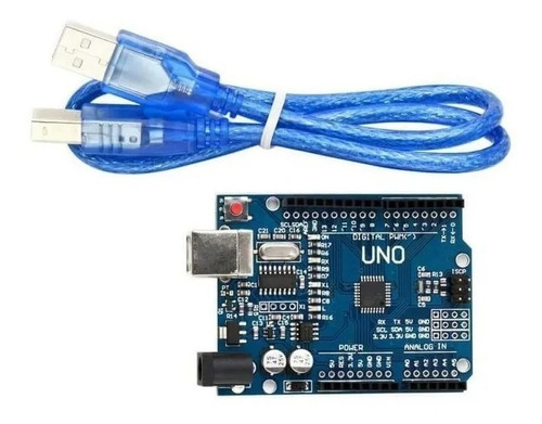 Placa Arduino Uno R3 Compatível Smd + Cabo Usb