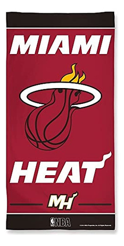 Miami Heat Pool Beach Bath Gym Towel Large 30  X 60  Wi...