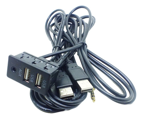 Adaptador Toma De Extensión + 2 Puertos Usb Vehículos De