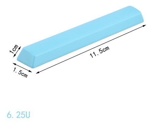 6,25u Pbt Barra De Espaço Keycaps Coloridos Para Azul
