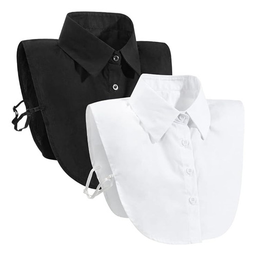 Falsa Media Camisa Para Mujer  Desmontable Cuello 